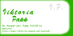 viktoria papp business card