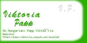 viktoria papp business card